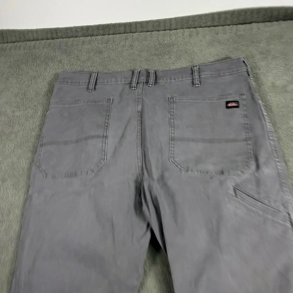 Dickies Mens Gray Carpenter Workwear Utility Pants 40x32 Stretch Cotton RN20697